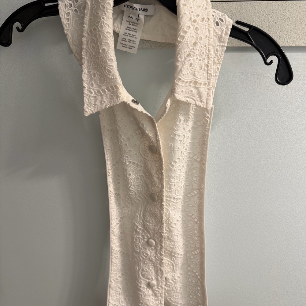 Veronica Beard Cream Lace Collar Dickey - Picture 2 of 2